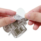 Wrapables Decorative Scrapbooking Washi Stickers, DIY Crafts for Stationery, Diary, Card Making (60 pcs), Automobile