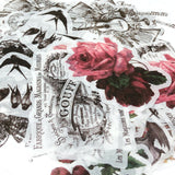 Wrapables Decorative Scrapbooking Washi Stickers, DIY Crafts for Stationery, Diary, Card Making (60 pcs), Skulls