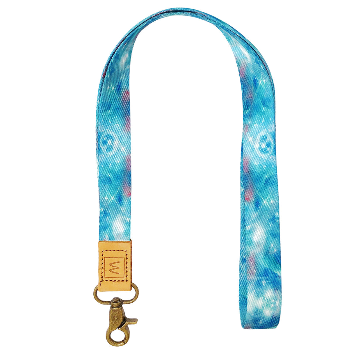 Wrapables Lanyard Keychain and ID Badge Holder, Galaxy Blue