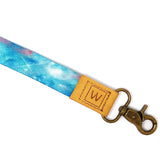 Wrapables Lanyard Keychain and ID Badge Holder, Galaxy Blue