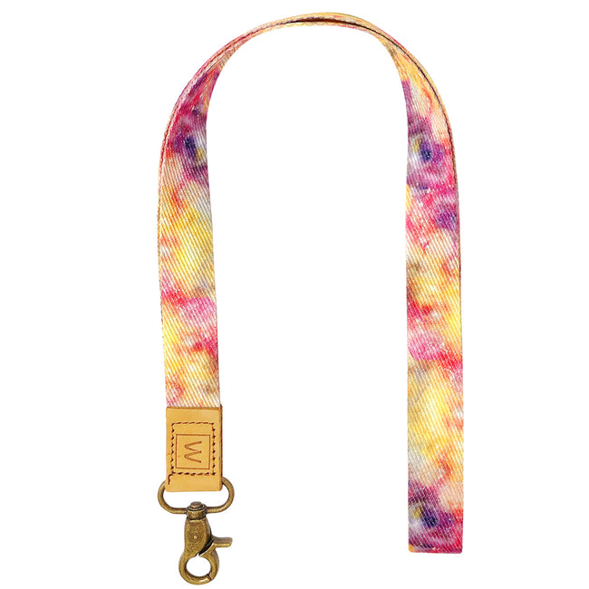 Wrapables Lanyard Keychain and ID Badge Holder, Galaxy Pink