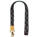 Wrapables Lanyard Keychain and ID Badge Holder, Unicorns Black