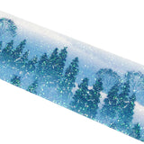 Wrapables Glitter Washi Masking Tape, Pine Forest, 30mm x 3M