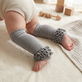 Wrapables Really Ruffly Baby & Toddler Leg Warmers, Gray