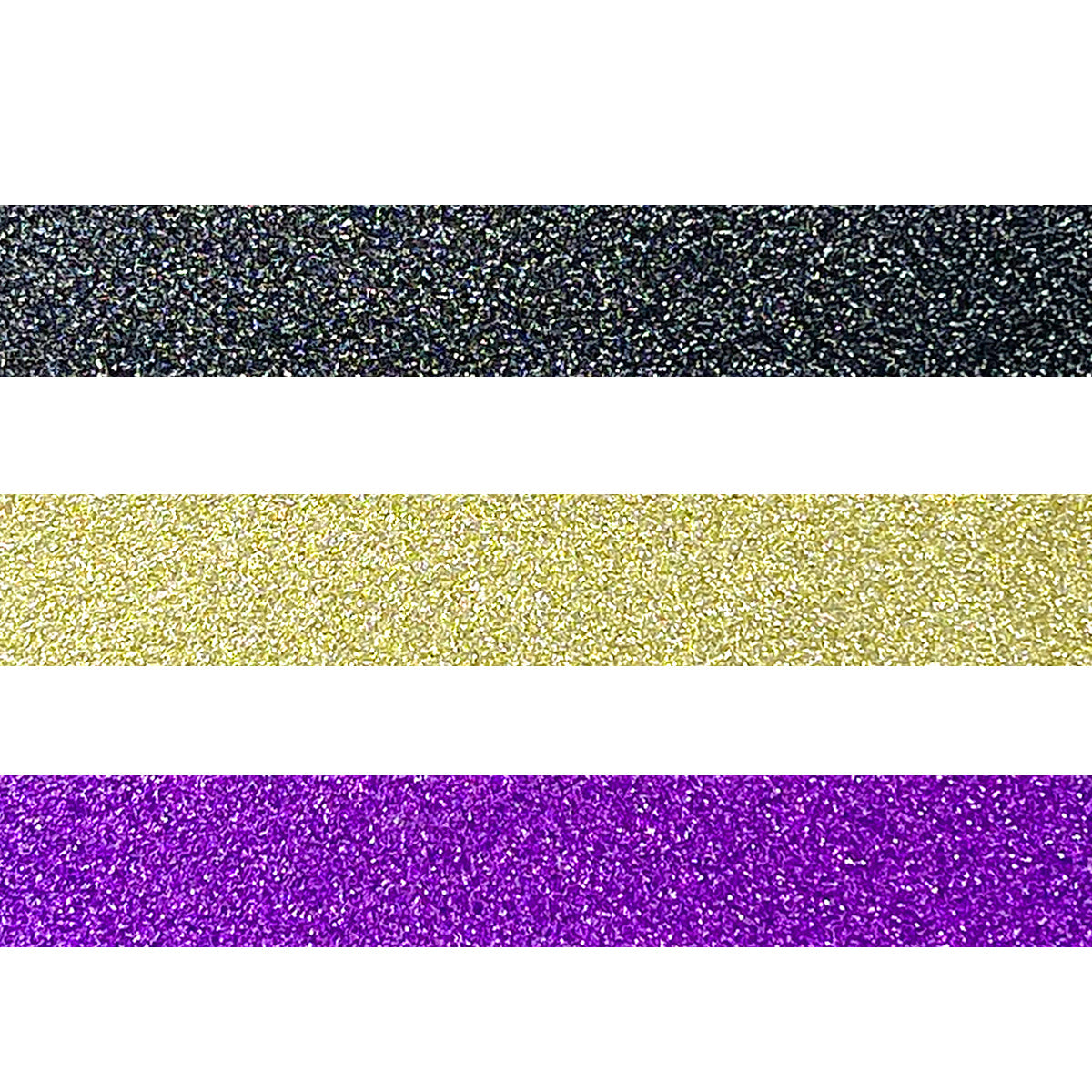 Wrapables Glitter and Shine Washi Tapes Decorative Masking Tapes (Set of 3), Solid Glitter Bold