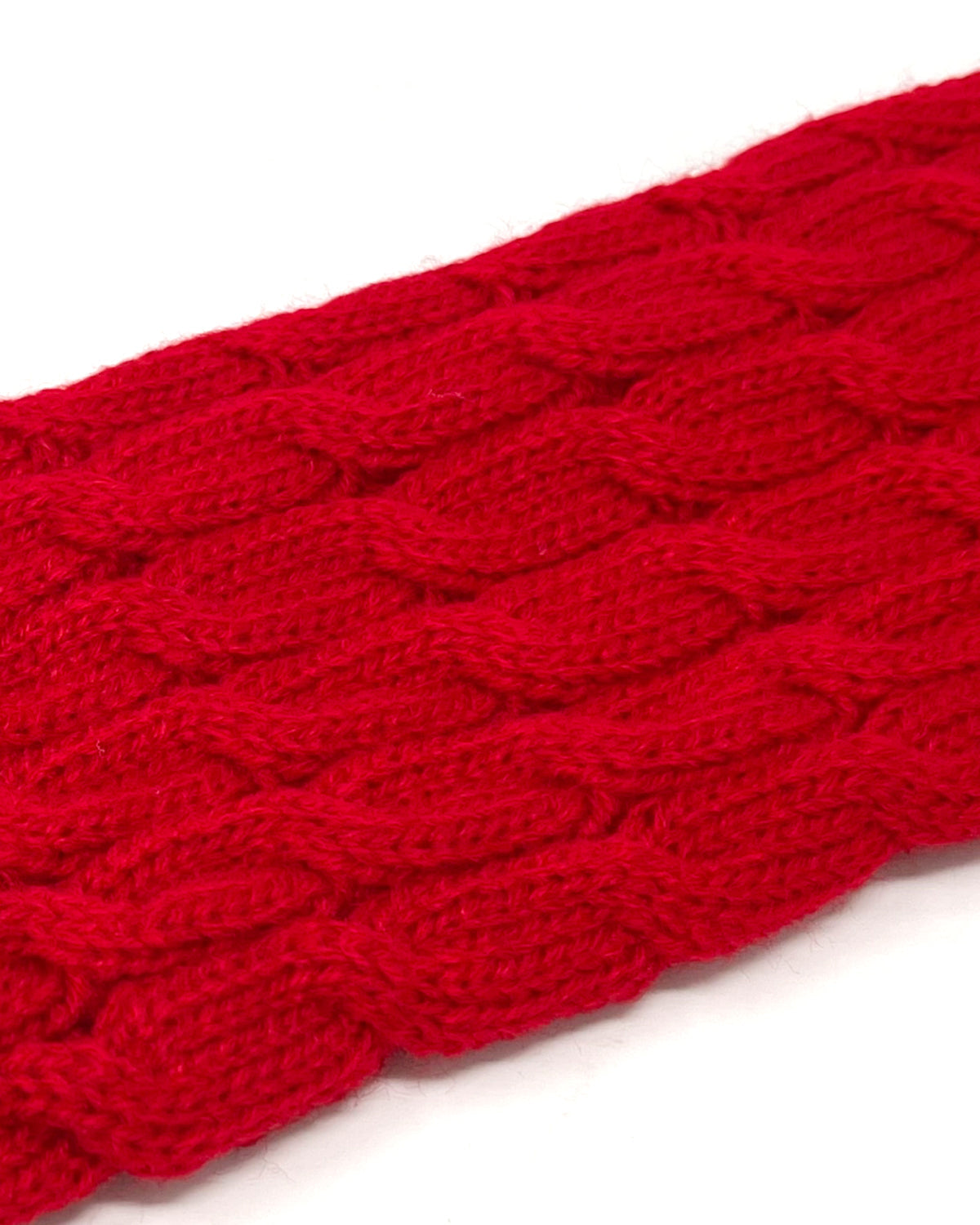 Wrapables Women's Cable Knit Leg Warmers, Red