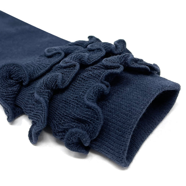 Wrapables Really Ruffly Baby & Toddler Leg Warmers, Dark Navy