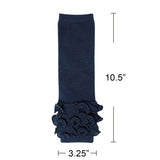 Wrapables Really Ruffly Baby & Toddler Leg Warmers, Dark Navy