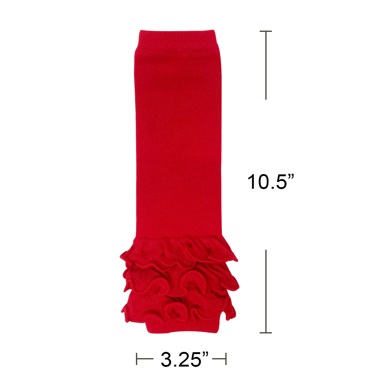 Wrapables Really Ruffly Baby & Toddler Leg Warmers, Red