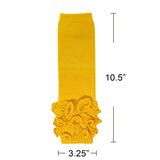 Wrapables Really Ruffly Baby & Toddler Leg Warmers, Mustard