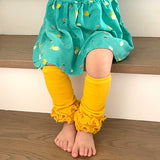 Wrapables Really Ruffly Baby & Toddler Leg Warmers, Mustard