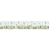 Wrapables Gold and Silver Foil Washi Masking Tape, Petite Floral, 15mm x 10M