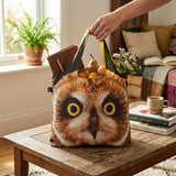 LOQI National Geographic Short-eared Owl Reusable Shopping Bag