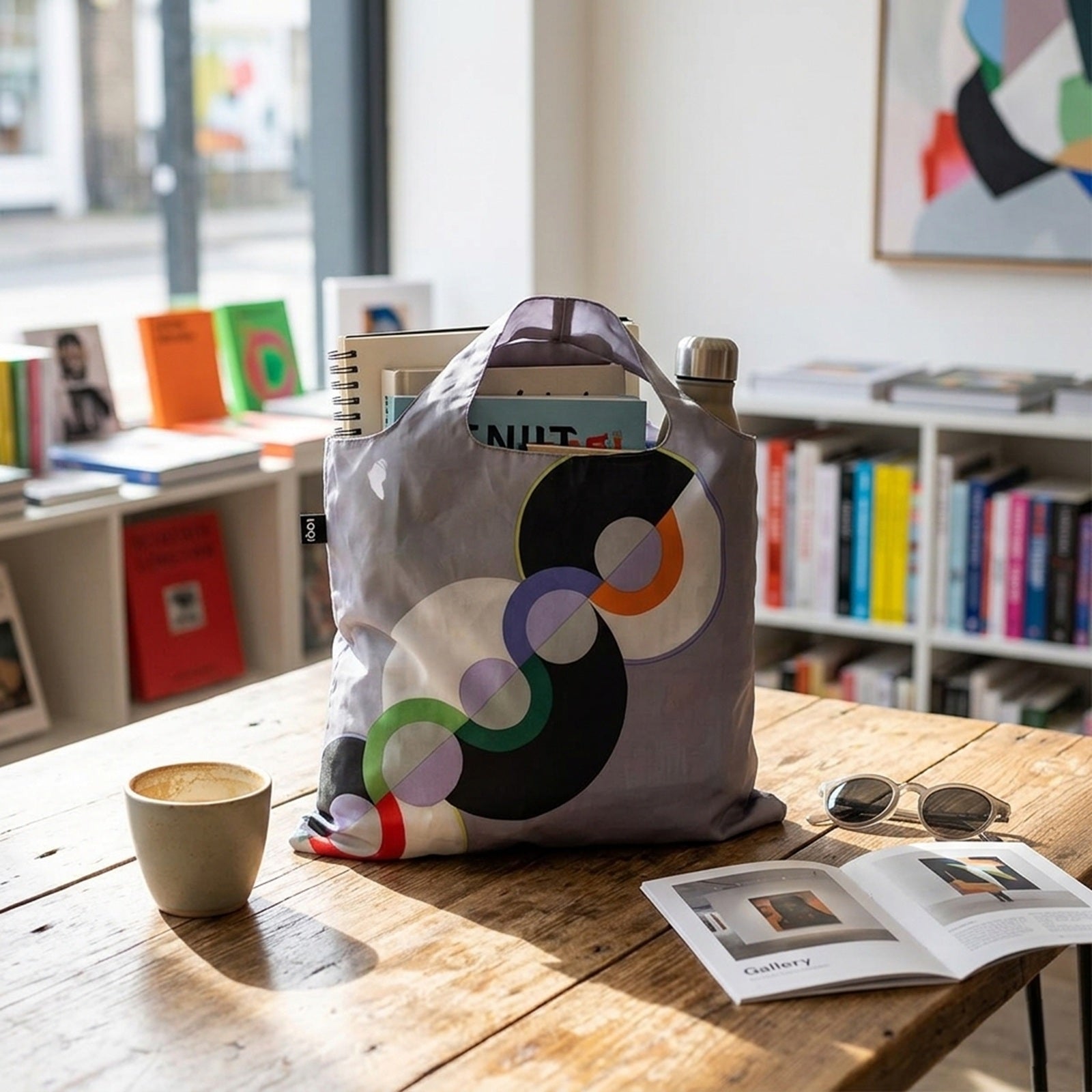 LOQI Museum Robert Delaunay's Endless Rhythm Reusable Shopping Bag