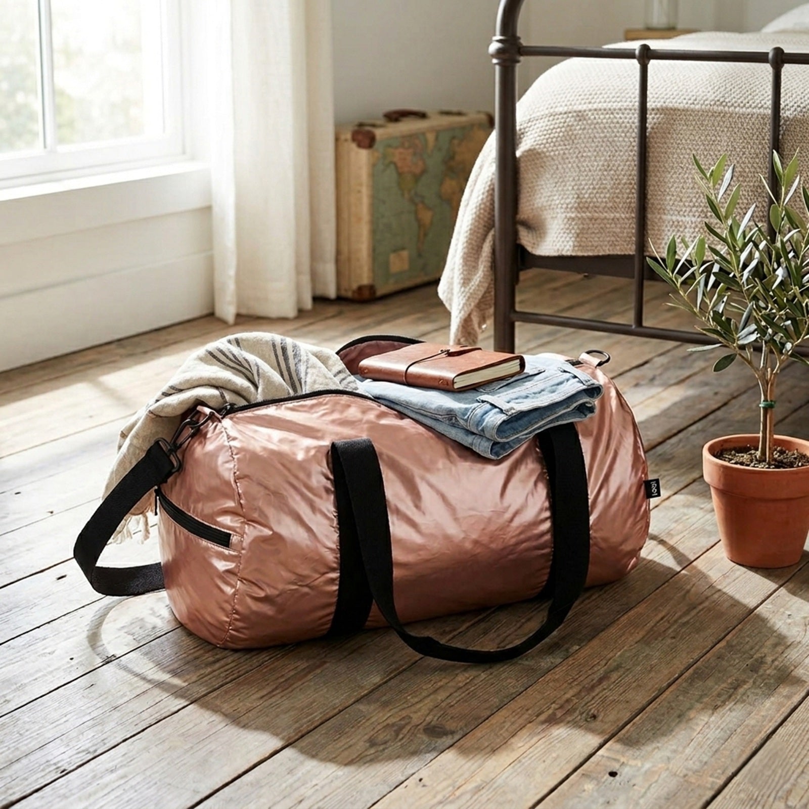 LOQI Kristjana S Williams Rose Gold & New York Weekender