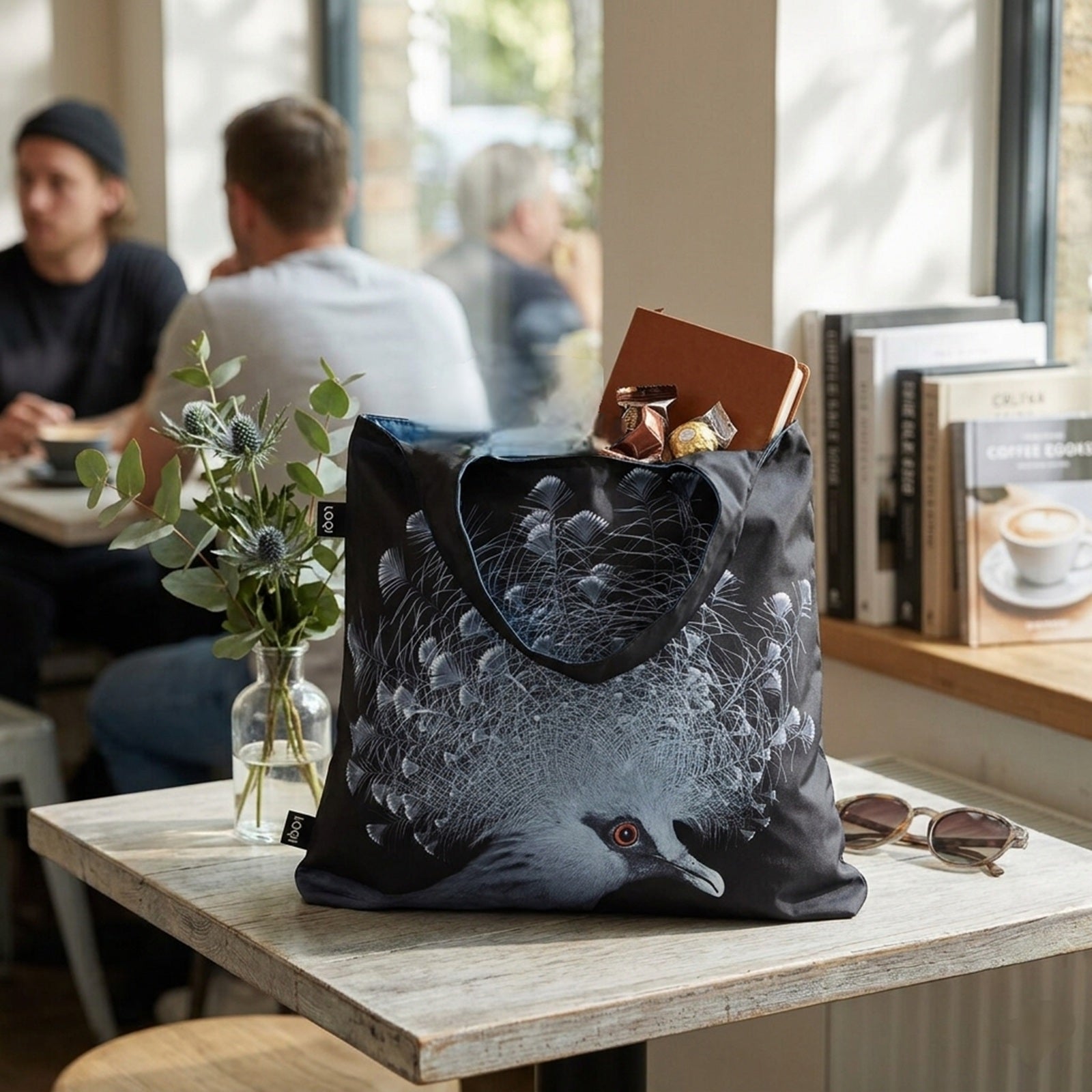 LOQI National Geographic Crowned Pigeon Reusable Shopping Bag