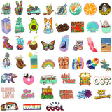 Wrapables Waterproof Vinyl Stickers for Water Bottles, Laptop, Phones, Skateboards, Decals for Teens, 100pcs, Be Cool