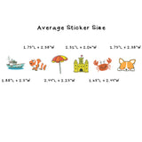 Wrapables Waterproof Vinyl Stickers for Water Bottles, Laptop, Phones, Skateboards, Decals for Teens, 100pcs, Cuteness