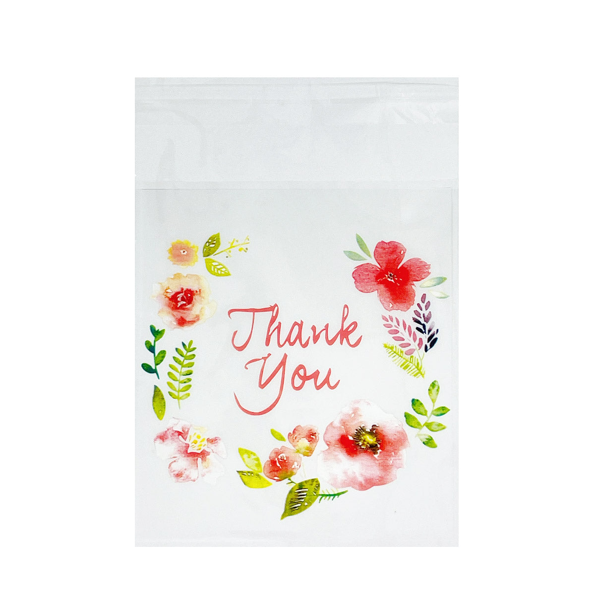 Wrapables Transparent Self-Adhesive 4" x 4" Candy and Cookie Bags, Favor Treat Bags for Parties and Wedding (200pcs), Thank You