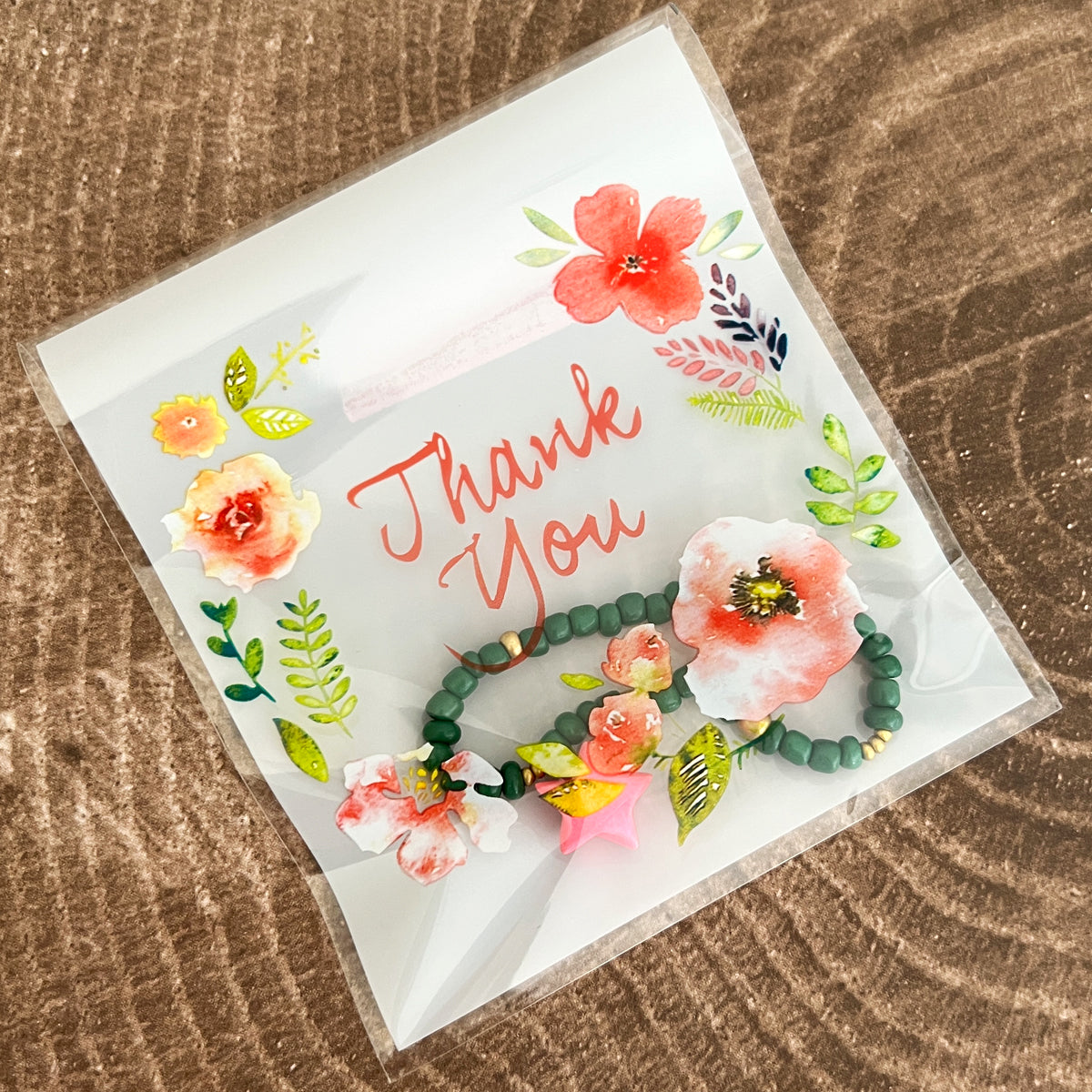 Wrapables Transparent Self-Adhesive 4" x 4" Candy and Cookie Bags, Favor Treat Bags for Parties and Wedding (200pcs), Thank You