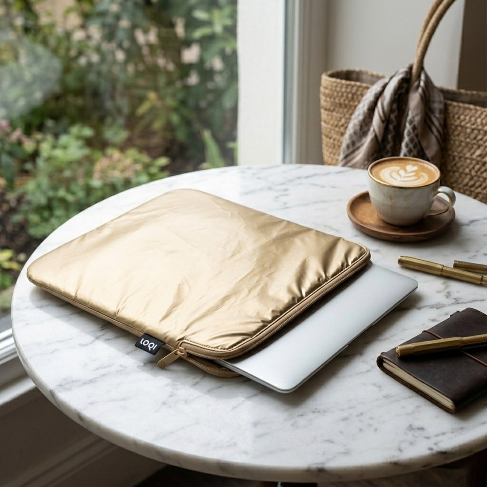 LOQI Metallic Gold Laptop Cover