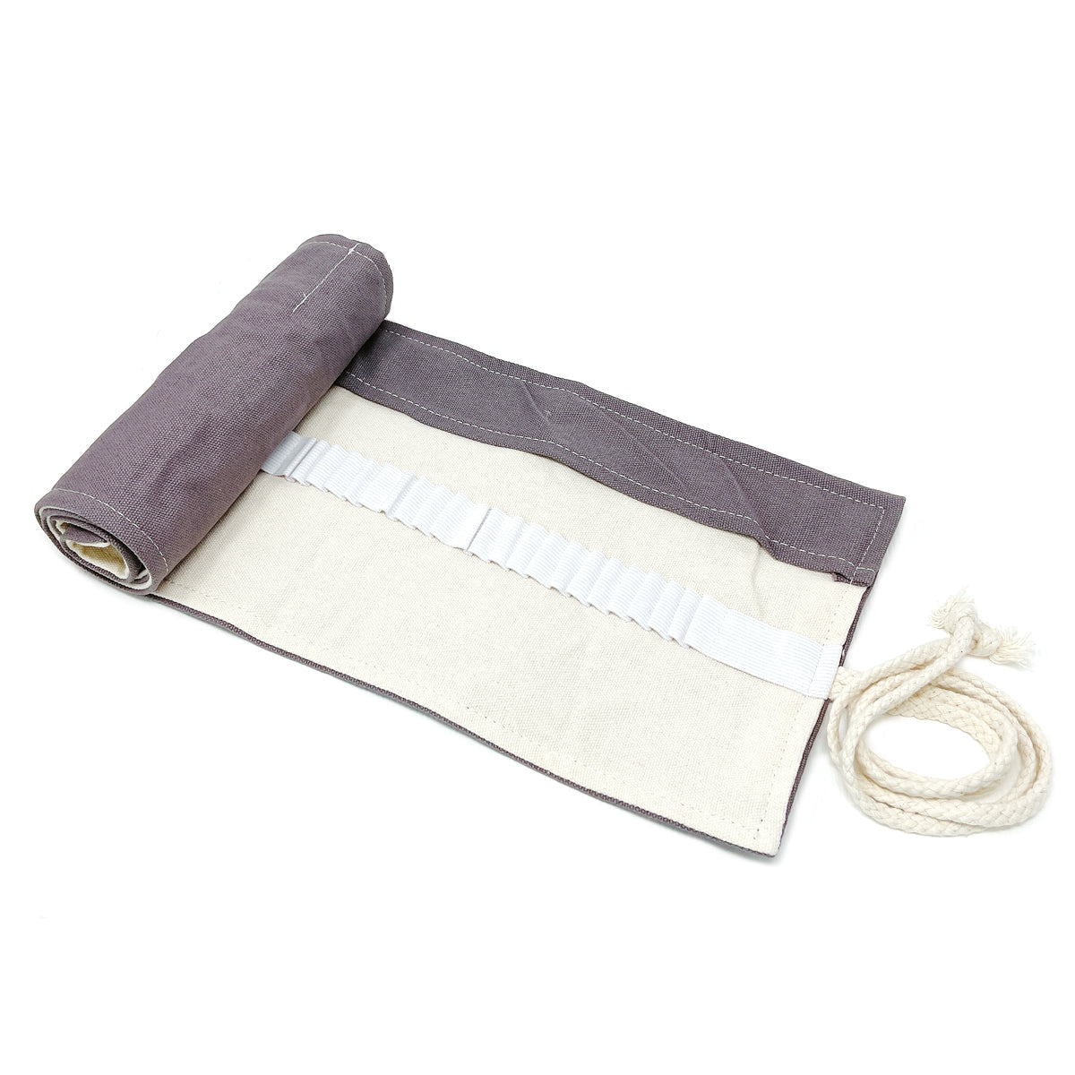 Wrapables Pencil Roll Organizer, Colored Pencil Wrap Pouch (72 slots), Gray