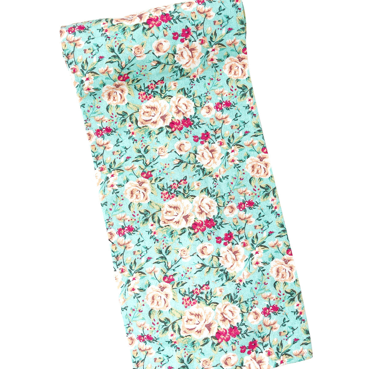 Wrapables Pencil Roll Organizer, Colored Pencil Wrap Pouch (72 slots), Pink Rose on Teal