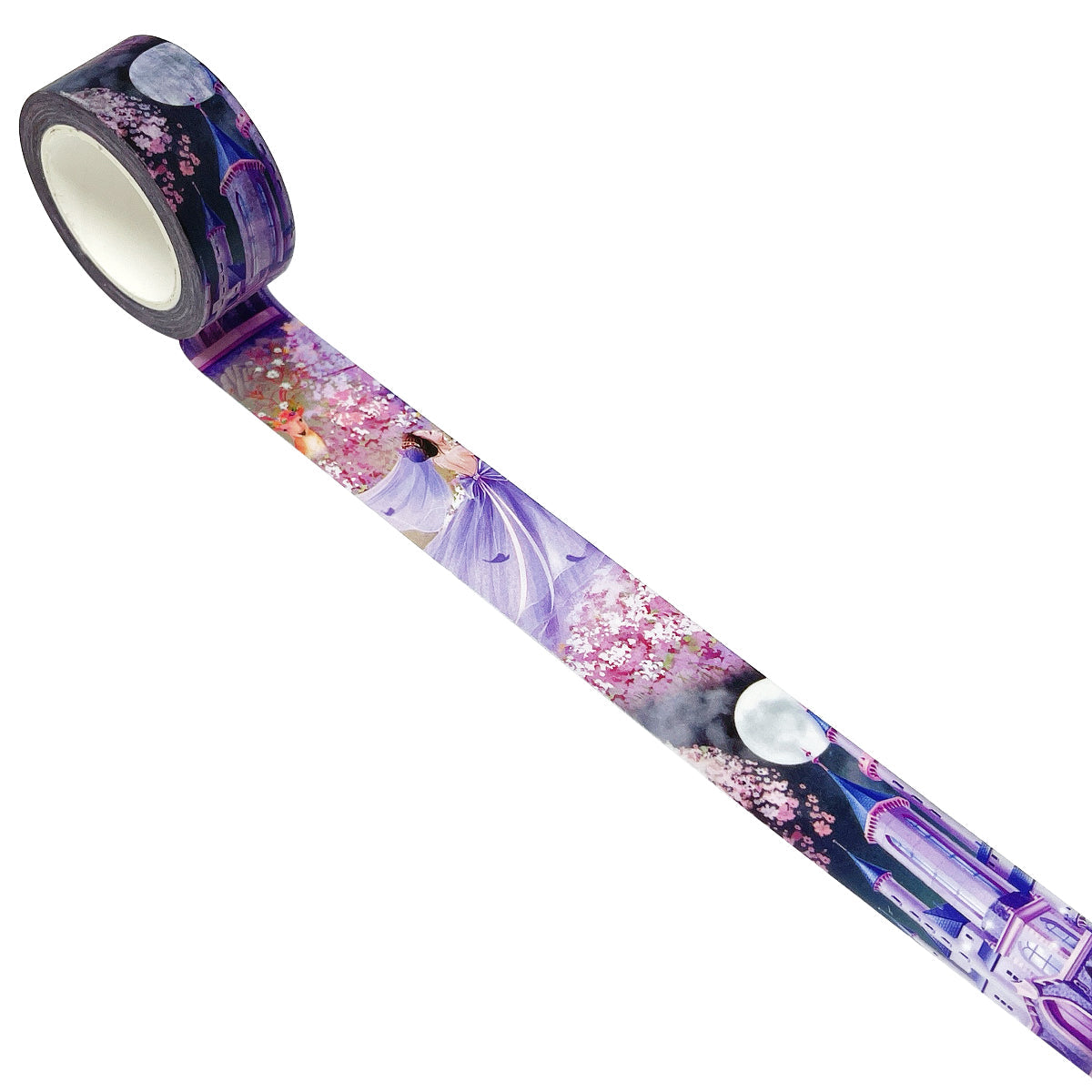 Wrapables Beautiful Scenery Washi Masking Tape, Purple Fantasy, 20mm x 10M