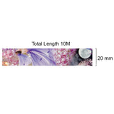 Wrapables Beautiful Scenery Washi Masking Tape, Purple Fantasy, 20mm x 10M