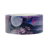 Wrapables Beautiful Scenery Washi Masking Tape, Purple Fantasy, 20mm x 10M