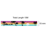 Wrapables Beautiful Scenery Washi Masking Tape, Paradise Island, 15mm x 10M