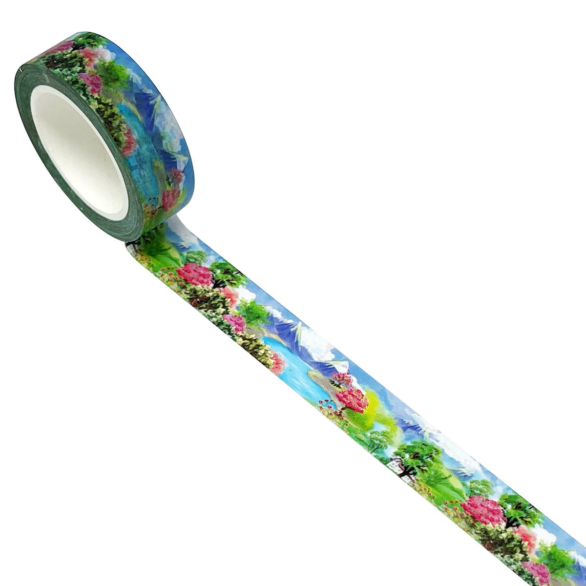 Wrapables Beautiful Scenery Washi Masking Tape, By the Lake, 15mm x 10M