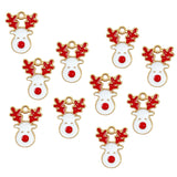 Wrapables Holiday Pendant Charms for Jewelry Making (Set of 10)