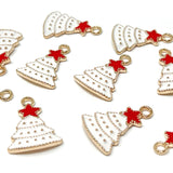 Wrapables Holiday Pendant Charms for Jewelry Making (Set of 10)