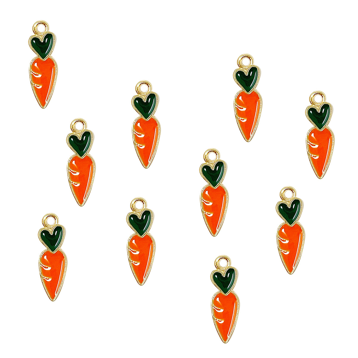 Wrapables Jewelry Charms for Jewelry Making Enamel Pendants (Set of 10)