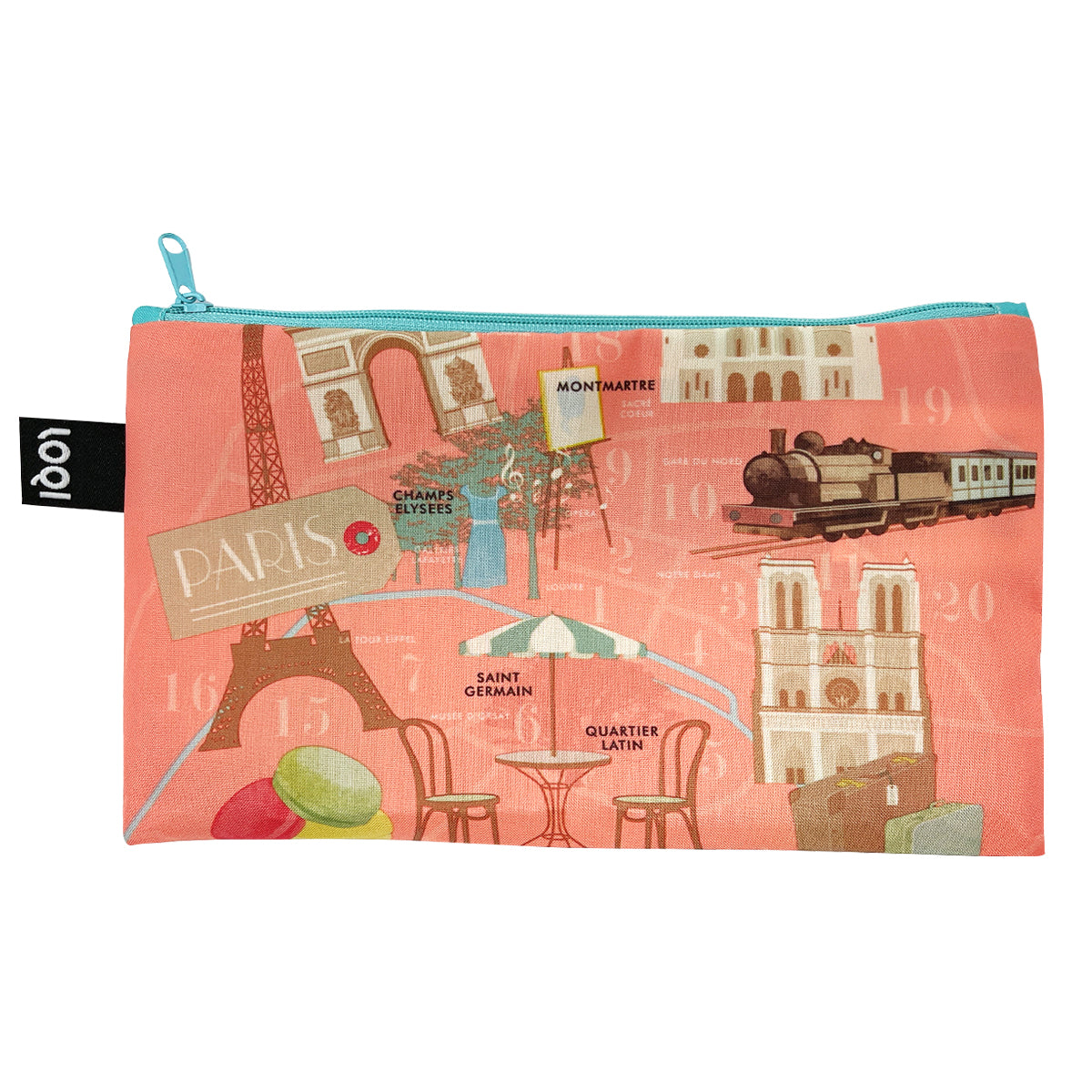 LOQI Urban Cities Zip Pockets (Set of 4)