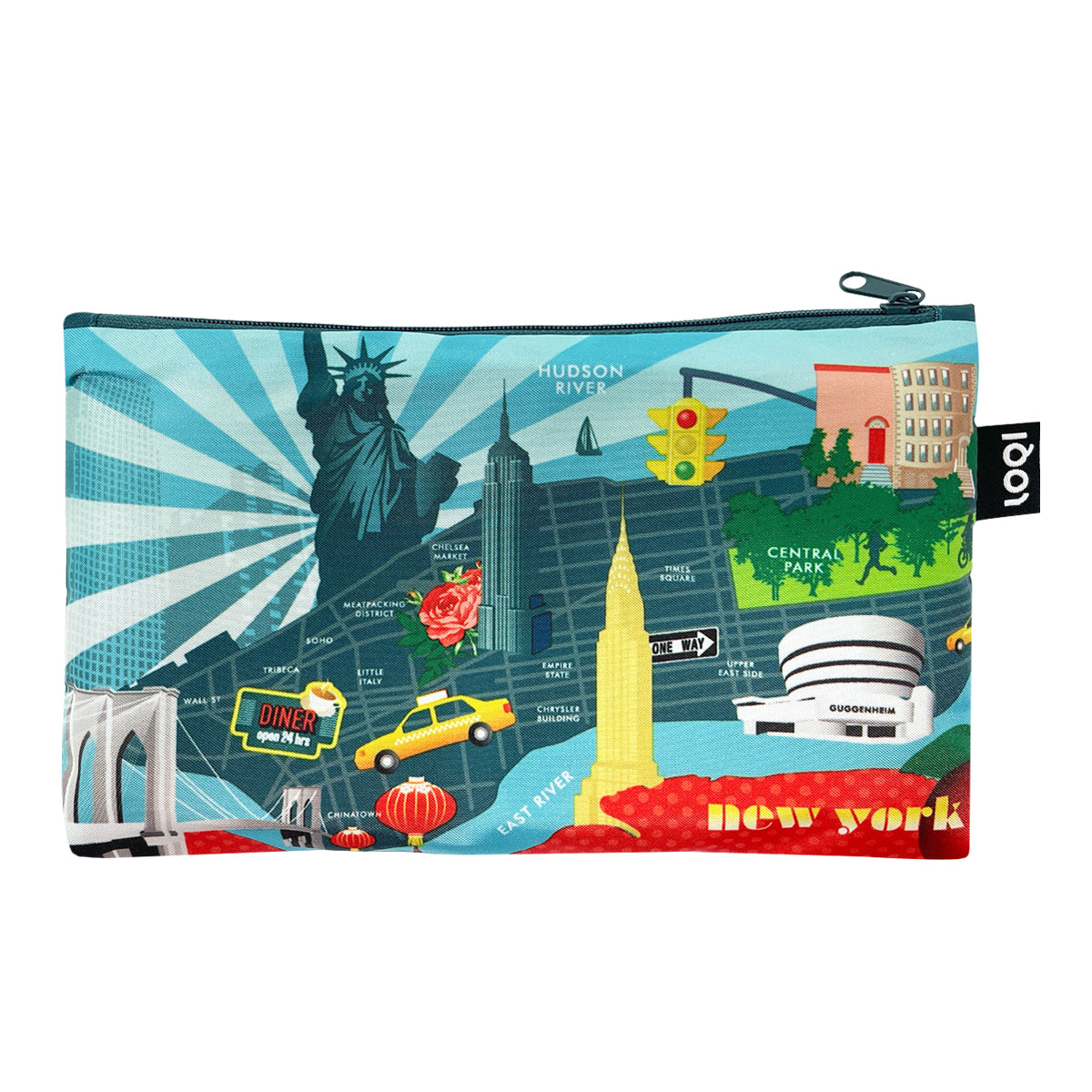 LOQI Urban Cities Zip Pockets (Set of 4)