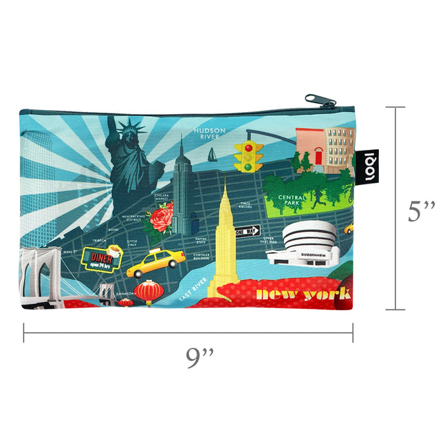 LOQI Urban Cities Zip Pockets (Set of 4)