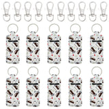 Wrapables 10 Pack Chapstick Holder Keychain with 10 Pieces Metal Clasps, Golf