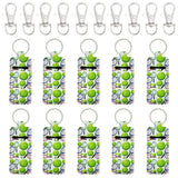 Wrapables 10 Pack Chapstick Holder Keychain with 10 Pieces Metal Clasps, Tennis