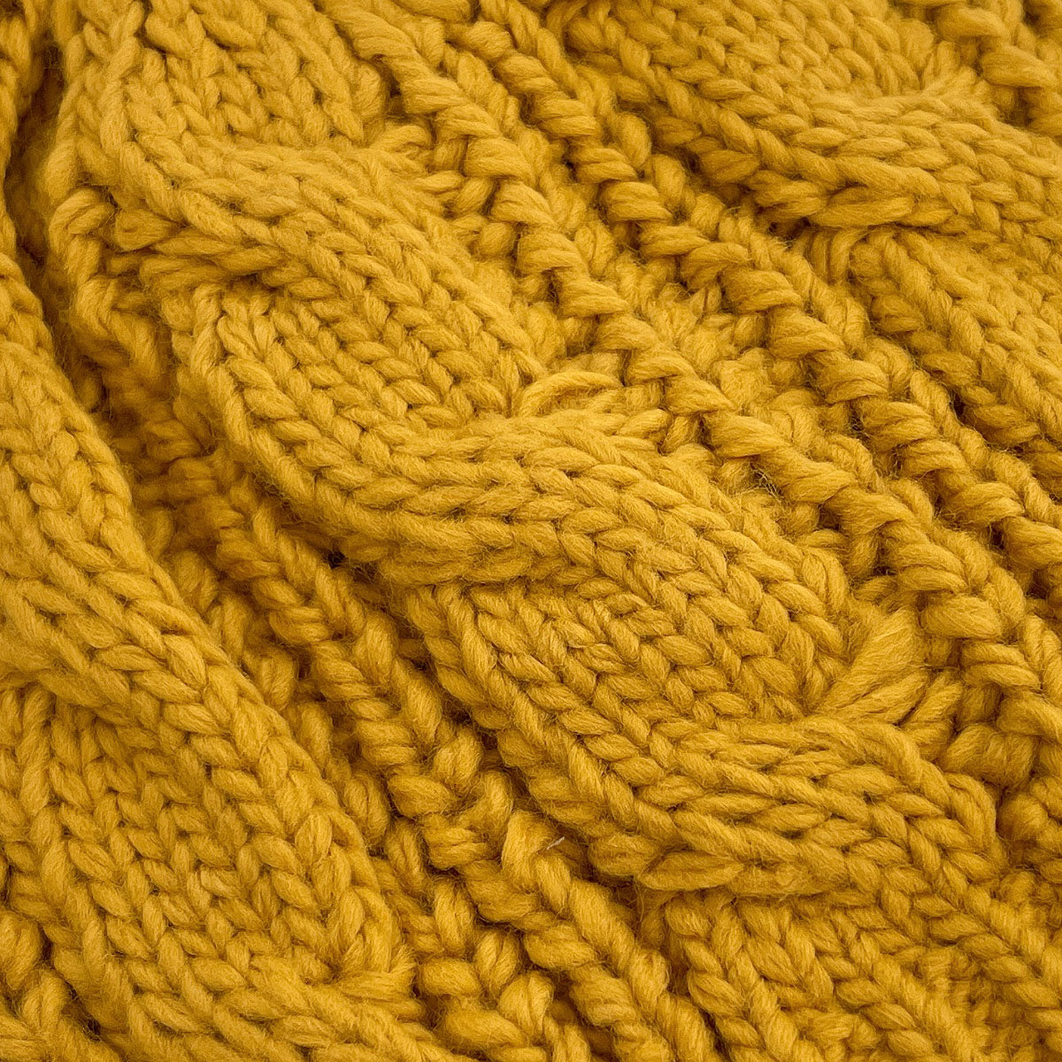 Wrapables Winter Warm Cable Knit Cat Ears Beanie, Yellow