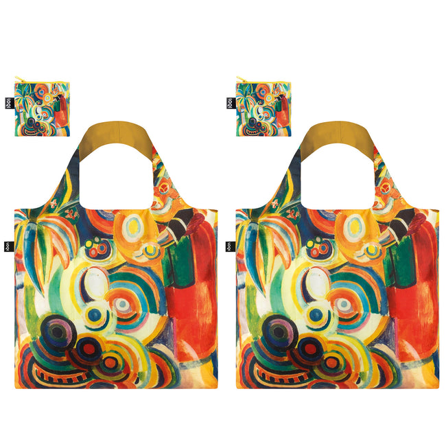 LOQI Museum Robert Delaunay Portuguese Women Recycled Reusable Shopping Bag (Set of 2)