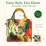 LOQI Museum Robert Delaunay Portuguese Women Recycled Reusable Shopping Bag (Set of 2)