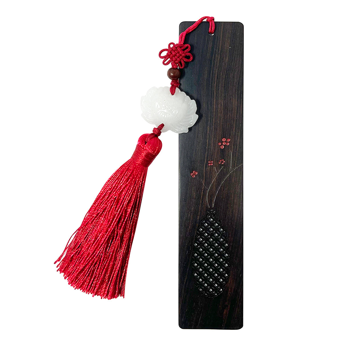 Wrapables Sandalwood Bookmark with Pendant Tassel for Book Lovers and Readers, Vase