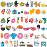 Wrapables Waterproof Vinyl Stickers for Water Bottles, Laptop, Phones, Skateboards, Decals for Teens, 100pcs, Peachy Good Times