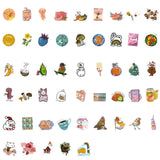 Wrapables Waterproof Vinyl Stickers for Water Bottles, Laptop, Phones, Skateboards, Decals for Teens, 100pcs, Peachy Good Times