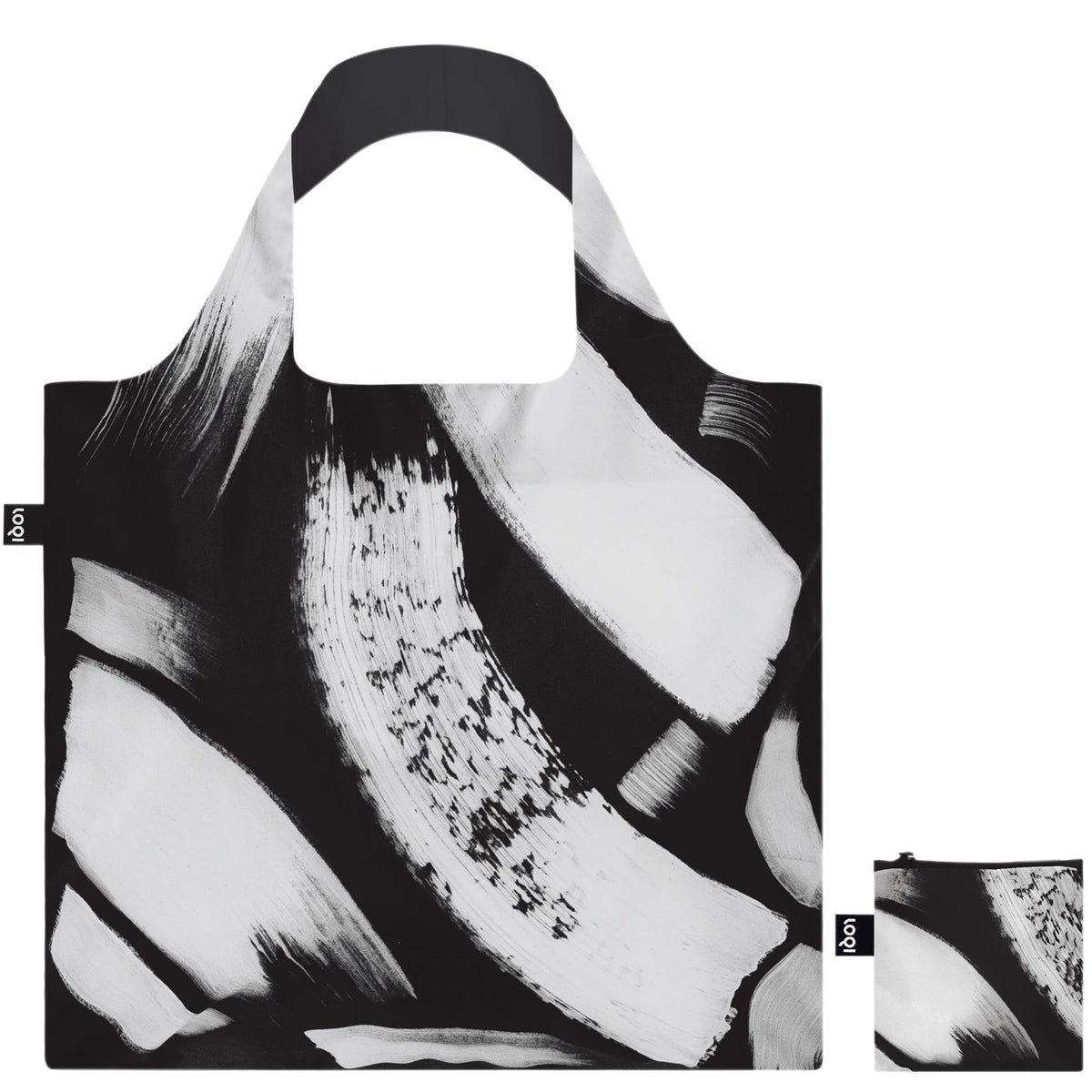 LOQI SAWDUST Paint Strokes Recycled Reusable Shopping Bag