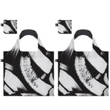 LOQI SAWDUST Paint Strokes Recycled Reusable Shopping Bag (Set of 2)