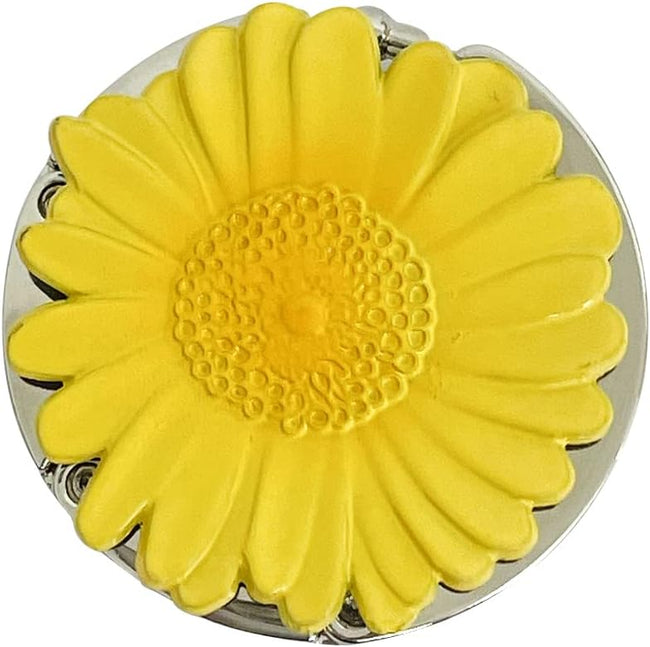 Wrapables Scenic Purse Hook Hanger, Foldable Handbag Table Hanger, Sunflower