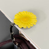 Wrapables Scenic Purse Hook Hanger, Foldable Handbag Table Hanger, Sunflower